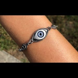 Evil Eye Floral Bracelet